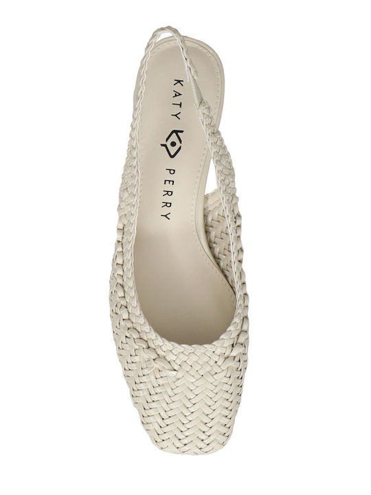 Pumps mit Riemchen Weiß