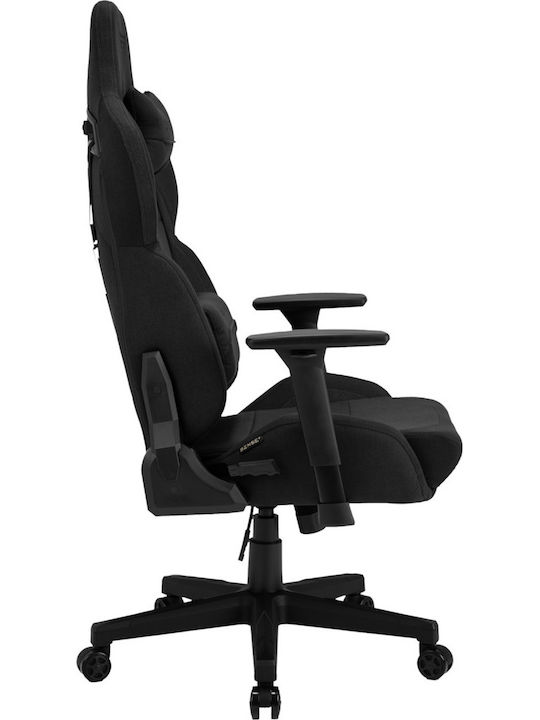 SENSE7 Vanguard Fabric Υφασμάτινη Καρέκλα Gaming με Ρυθμιζόμενα Μπράτσα Μαύρη