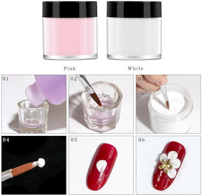 Acrylic Nail Powder 8ML Price Per Jar White