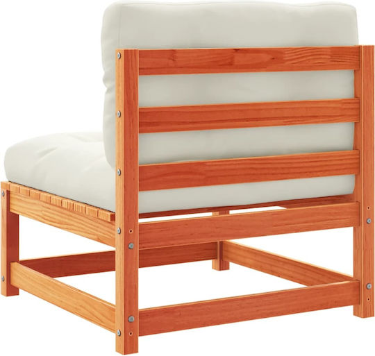 vidaXL Garden & Outdoor Furniture Set 5 Pieces Brown with Pillows