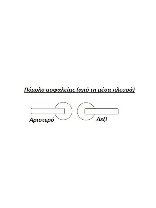 Σετ Πόμολα Θωρακισμένης Πόρτας Best Sd3 Νίκελ Αντικέ Χρυσό Μαύρο Ματ Νίκελ Ματ Απόσταση Κέντρων D Μήκος Λαβής L 400/600mm Best Κράμα Ψευδαργύρου