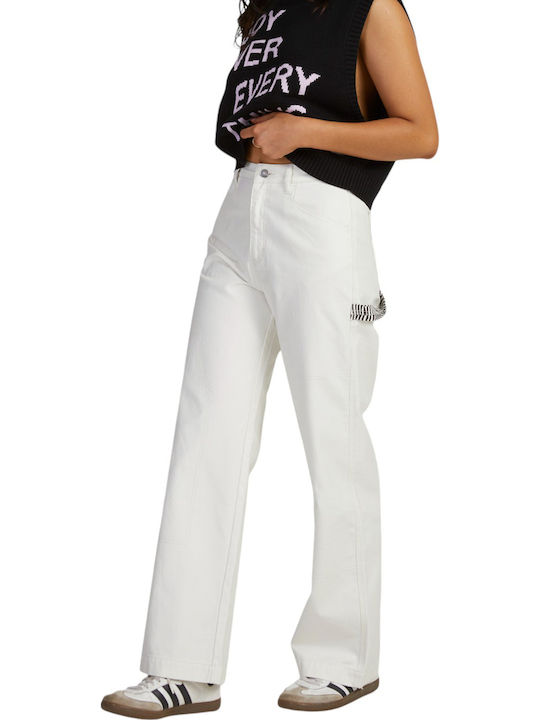 Women's Fabric Trousers White