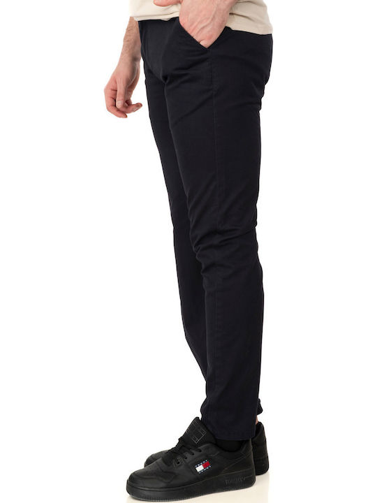 Trousers Chino Elastic in Slim Fit Navy