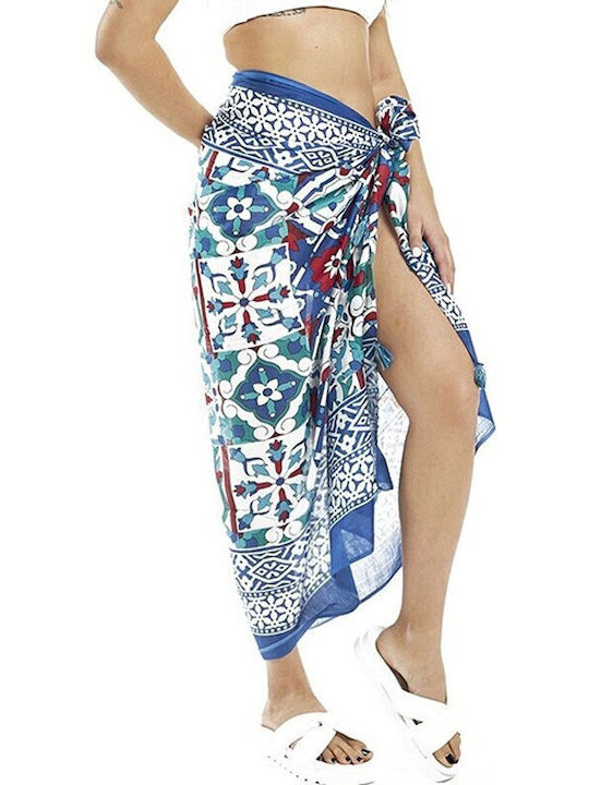 Verde Blau Damen Pareo
