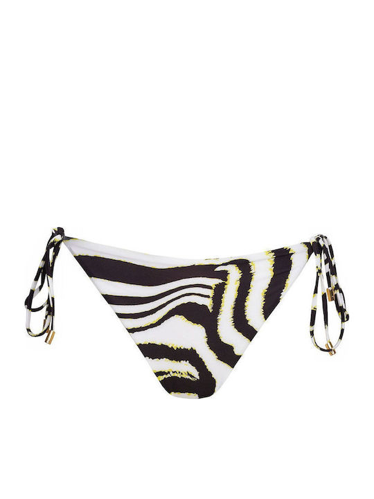 Bikini Slip Cu Dantelă Negru
