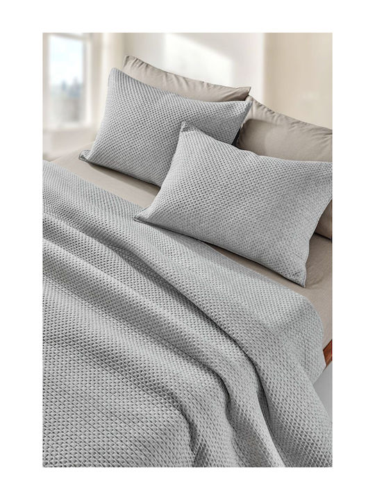 Guy Laroche Idol Set Coverlet Single Microfiber Grey 160x220cm 2pcs