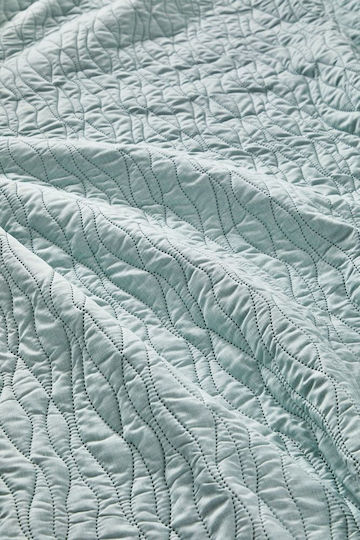 Guy Laroche Shadow Σετ Κουβερλί Υπέρδιπλο Microfiber Mint 220x240cm 2τμχ