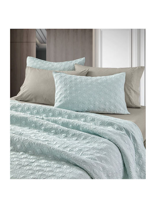 Guy Laroche Tempest Σετ Κουβερλί Ημίδιπλο Microfiber Mint 180x240cm 2τμχ