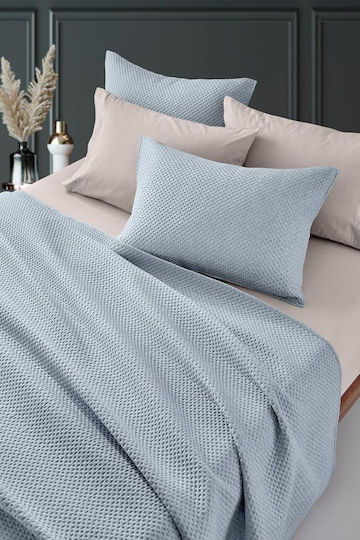 Guy Laroche Idol Σετ Κουβερλί King Size Microfiber Blue 250x240cm 2τμχ