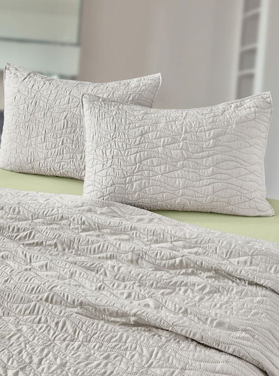 Guy Laroche Shadow Подредба Покривало Кингсайз Микрофибър Естествено 220x240см 2бр