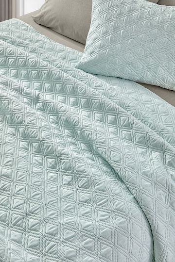 Guy Laroche Tempest Σετ Κουβερλί Υπέρδιπλο Microfiber Mint 220x240cm 2τμχ