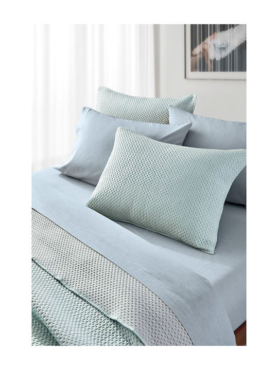 Guy Laroche Idol Σετ Κουβερλί Υπέρδιπλο Microfiber Mint 220x240cm 2τμχ