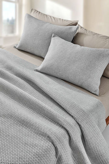 Guy Laroche Idol Подредба Покривало Единично Микрофибър Сив 160x220см 2бр