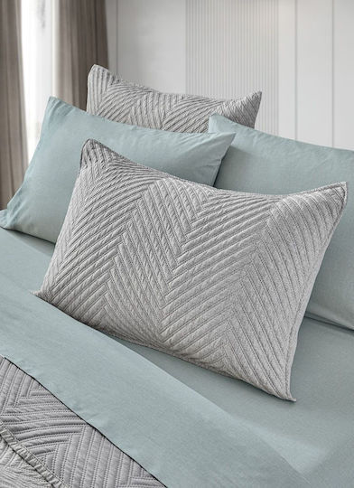 Guy Laroche Bone Подредба Покривало Кингсайз Микрофибър Bone Grey 220x240см 2бр