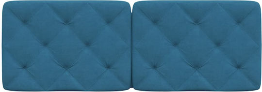 vidaXL Fabric Bed Headboard Cushion Blue 122x48cm