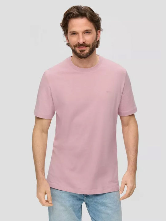 S.Oliver T-shirt Bărbătesc cu Mânecă Scurtă Pink