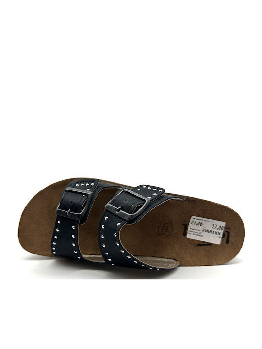 Women's Flat Sandals Anatomic in Black Color