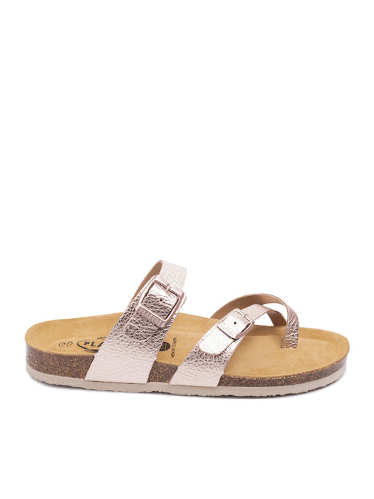 Bombay Leather Women's Flat Sandals Anatomic in Pink Color