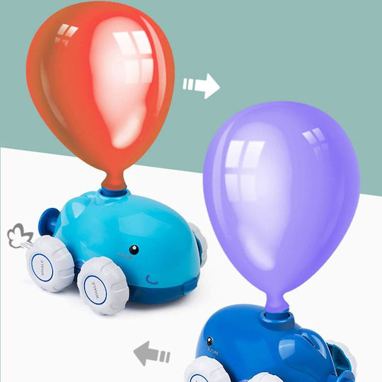 Kinder Spielzeug Set Zola fliegender Wal 2 in 1 Ballonpumpe Ballonwerfer fischliebender Wal