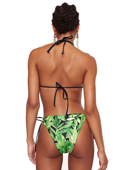Bluepoint Padded Triangle Bikini Top Green Party