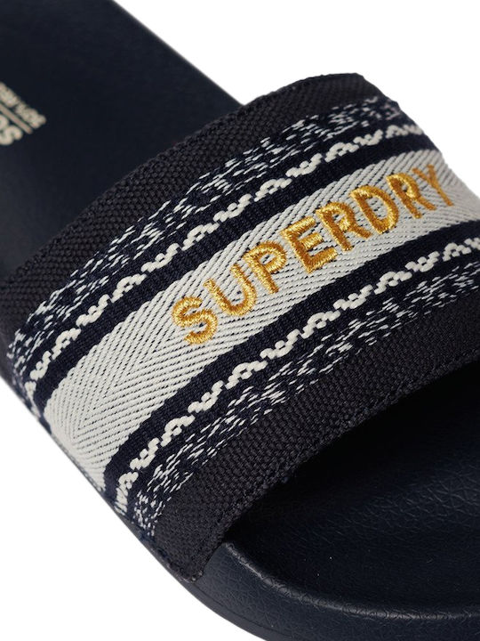 Women's Flip Flops in Navy Blue Color