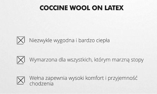 Coccine Wool On Latex Inserts Wool On Latex R.43 1032014