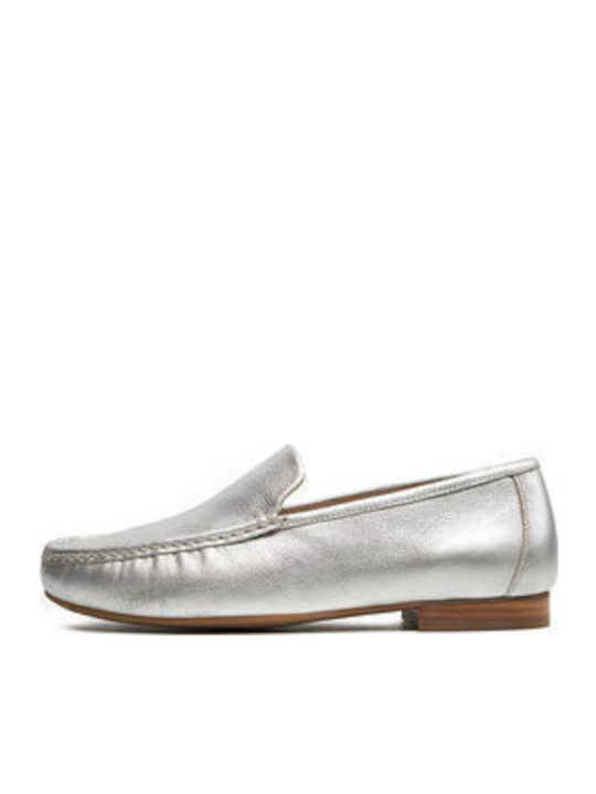 Women's Moccasins in Silver Color