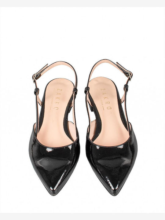 Γυναικείες Μπαλαρίνες Slingback σε Μαύρο Χρώμα