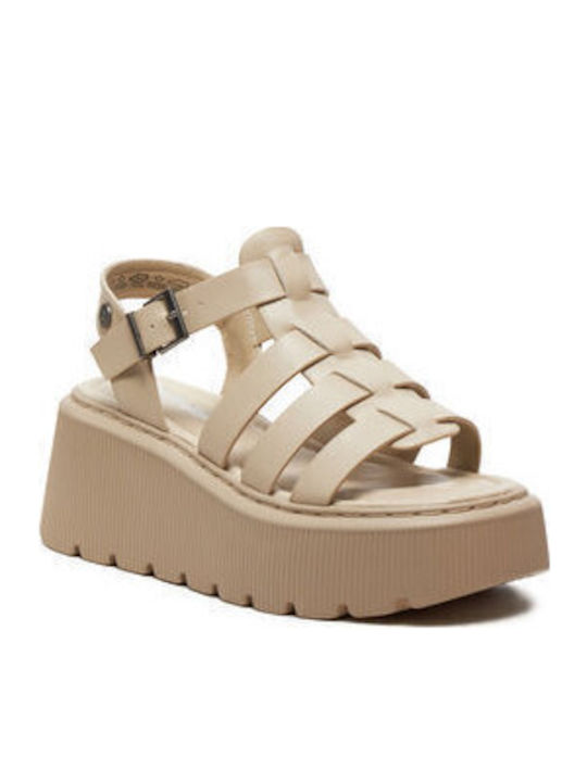 Women's Platform Shoes Beige