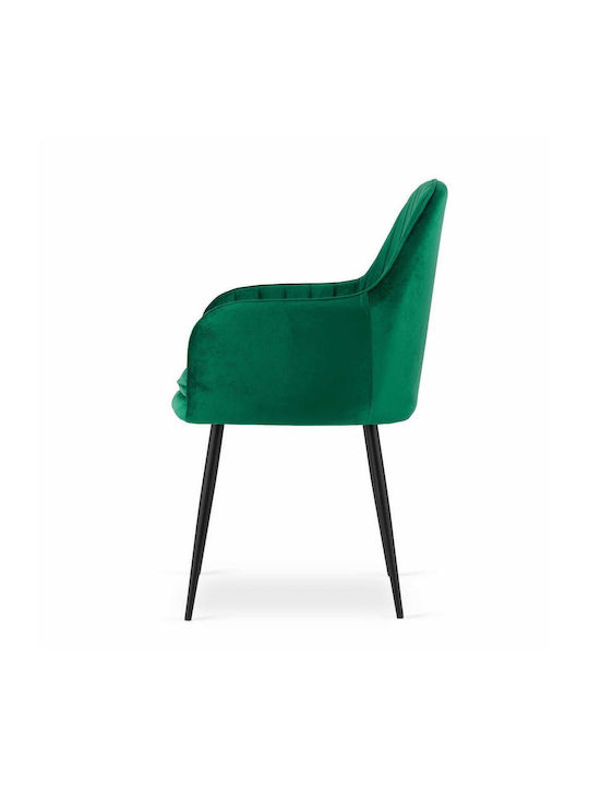 Scaune Bucătărie Catifelate Verzi 1buc 57.5x56.5x86.5buc