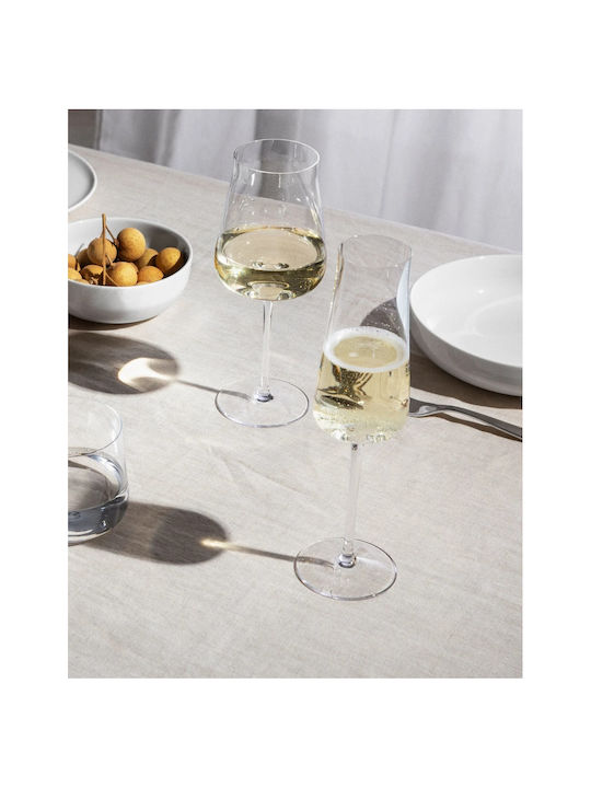 Alessi Set Gläser Champagner aus Kristall Mit Stiel 260ml 4Stück