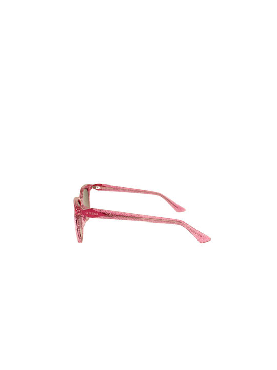 Guess Feminini Ochelari de soare cu Roz Cadru și Maro Degrade Lentilă GU9238 74F