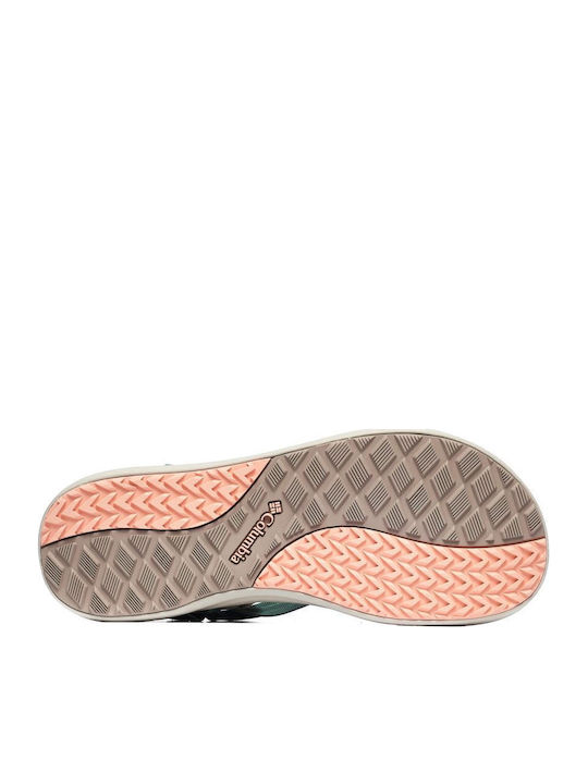Women's Flat Sandals Sporty in Green Color
