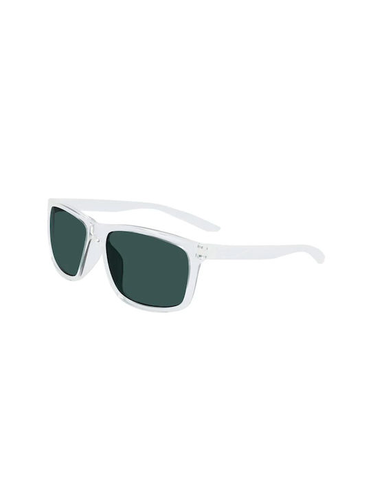 Nike Chaser Ascent Sunglasses with White Plastic Frame and Turquoise Lens DJ9918-900