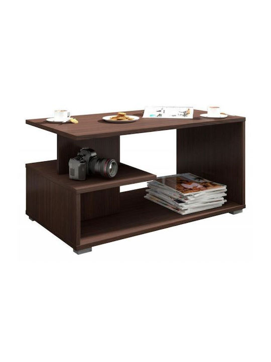 Mese De Cafea Centrală Rectangulară Din Lemn Wenge L90xL51xÎ45cm