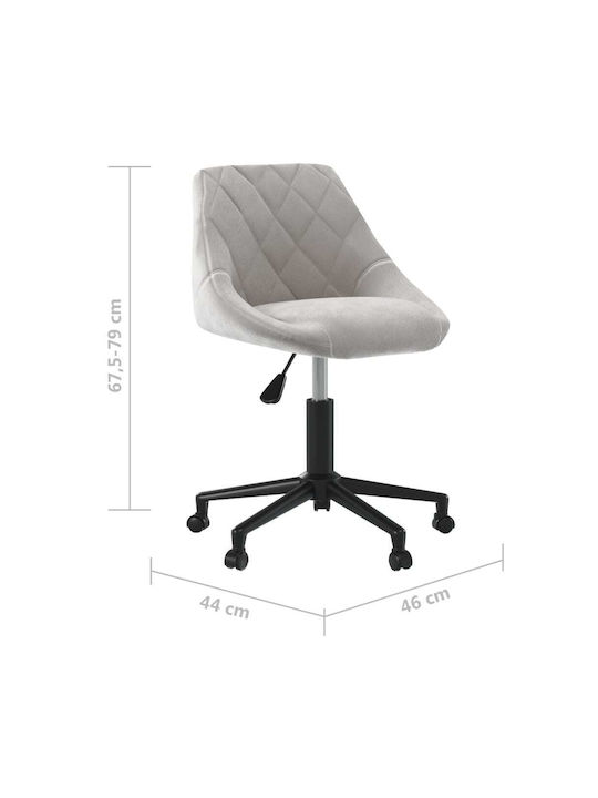 Scaun de Birou cu spătar Gri 46x44x67cm