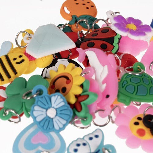 Bracelet Creation Set 3000 Elastics Zola Beads Pendants Accessories Included Multicolor