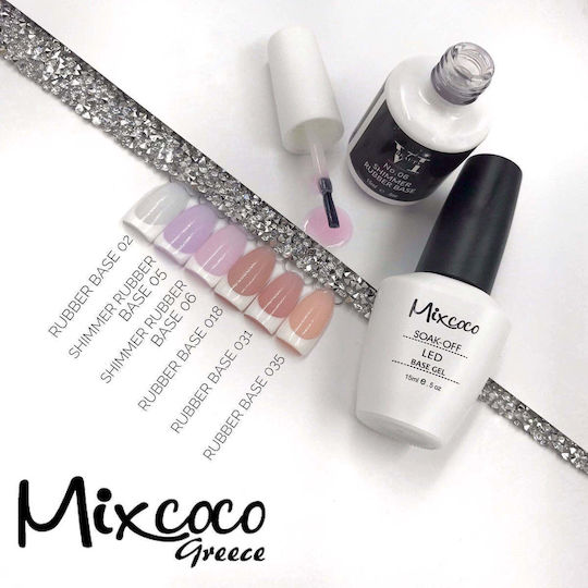Mixcoco Base Coat for Regular Nail Polish Rubber 15ml