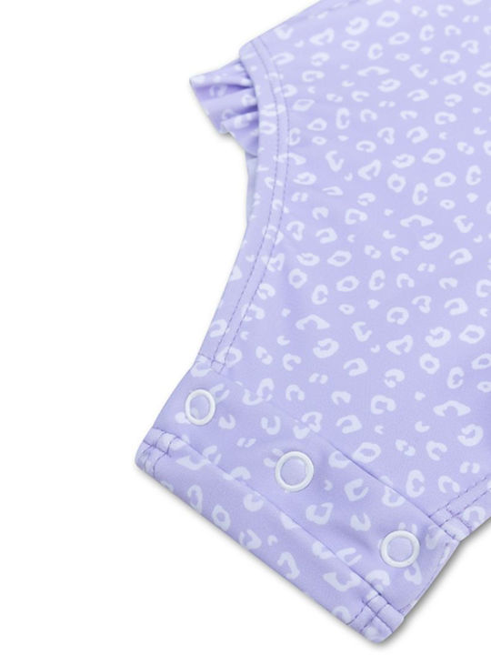 Swim Essentials Παιδικό Μαγιό Ολόσωμο με Μακρύ Μανίκι Lila