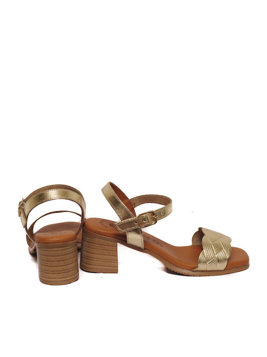 Leather Sandals Gold