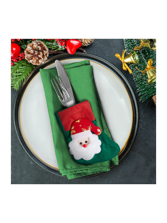 Decorațiuni pentru tacâmuri de Crăciun, Cizmă Moș Crăciun, 12 cm, 2 tipuri, 2 buc./pachet