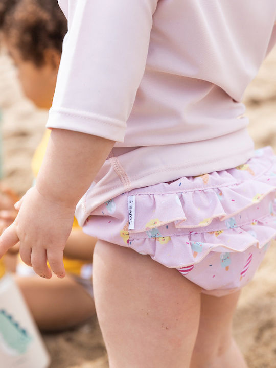 Saro Ice Creams Παιδικό Μαγιό Πάνα Ροζ