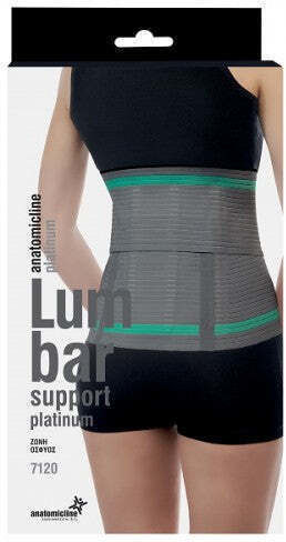 Anatomic Line Platinum Elastic Back Brace For Pain Relief In Gray Color 7120 5206210247036