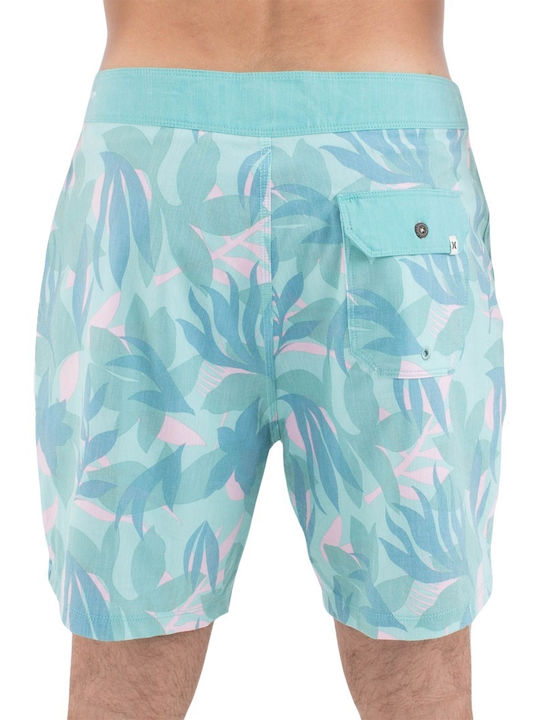 Hurley Phantom Naturals Tailgate 18 Herren Badebekleidung Bermuda Hellblau Blumen