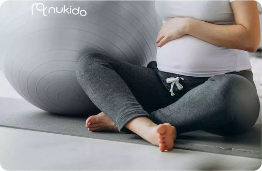 Nukido Μπάλα Pilates 65cm σε Γκρι Χρώμα