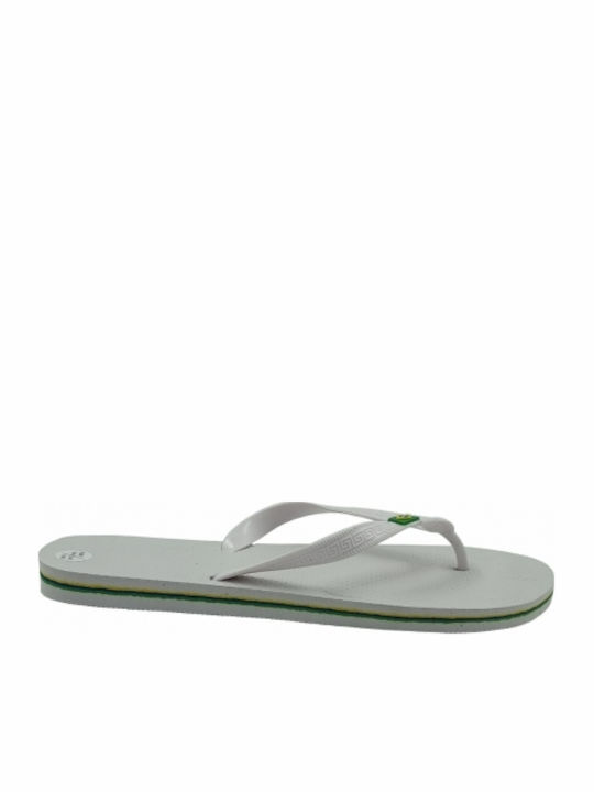 Slapi Bărbați Flip Flops Albi