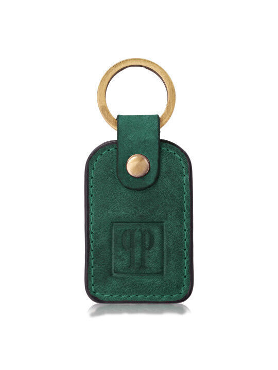 Gift Set Women's Vintage Leather Wallet Green Keychain Paolo Peruzzi Zup-104-gr