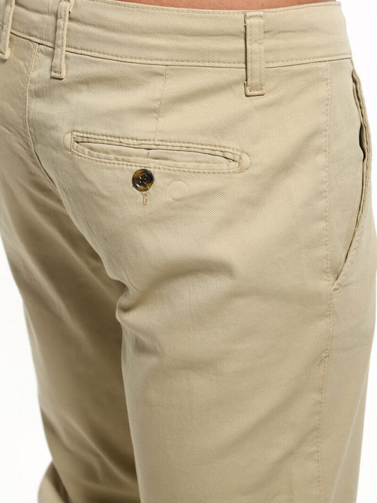 Oxford Men's Trousers Chino in Regular Fit Beige