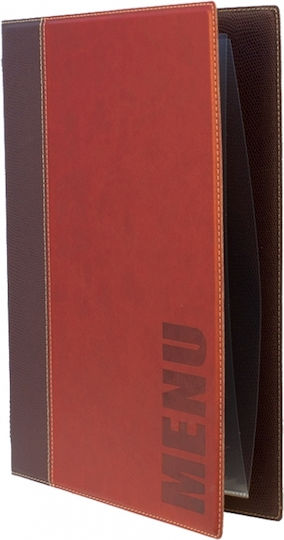 Menü Trendy A4 Restaurants Café 24x34cm Rot Securit Stück