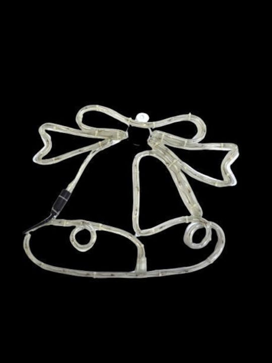 Instalație de Crăciun cu clopoței cu LED, suport pentru figurine, roșu 9031r
